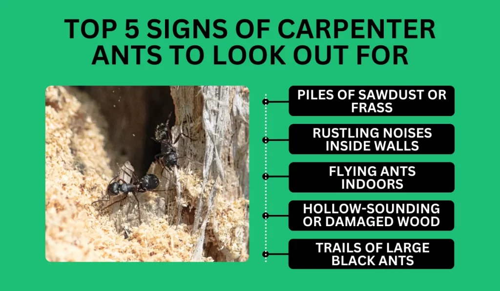 Signs of Carpenter Ants